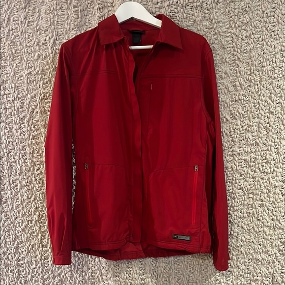 REI Outdoor Red Jacket with Zip Uo Pockets Size Large - Picture 1 of 11